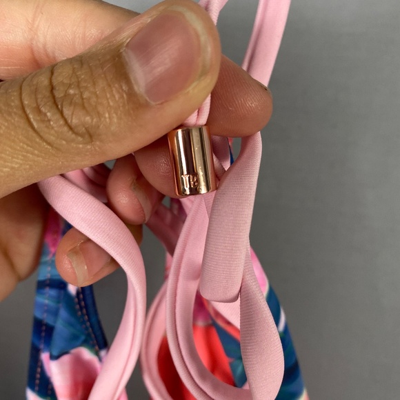 TED BAKER LONDON Orchid Wonderland Side Tie Bikini BOTTOM ONLY in Straw … - Picture 14 of 14